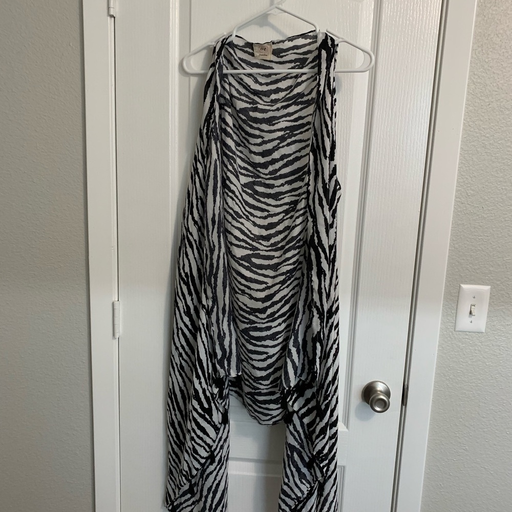 Cute Zebra Print Vest